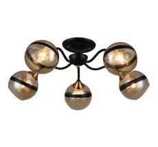 Потолочная люстра MD.3595-5-S BK+FGD Imex MD.3595-5-S COFFEE+FGD_IM
