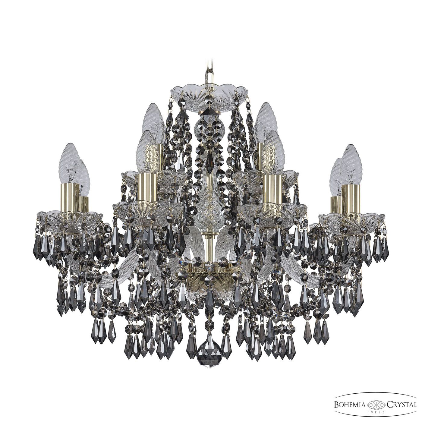 

Хрустальная люстра Bohemia Ivele 1403/8+4/195 G R781, 1403/8+4/195 G R781
