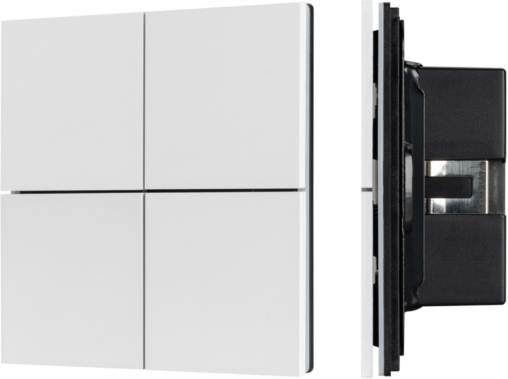 INTELLIGENT Кнопочная панель KNX-304-23-IN White (BUS, Frameless) (IARL, IP20 Металл, 2 года) 038365 Arlight 038365_ARL