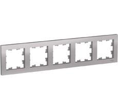 Рамка на 5 постов (алюминий) Systeme Electric ATN000305