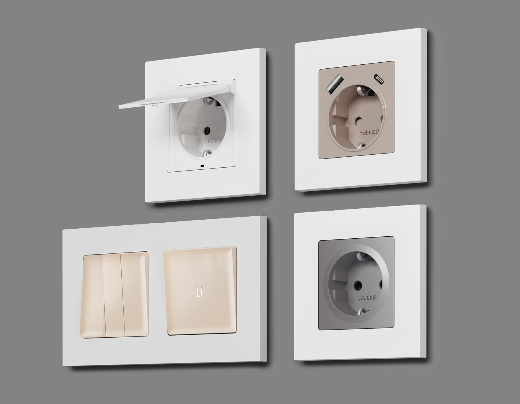 Рамка Ambrella Volt ALFA Qubi AF250124_AMB