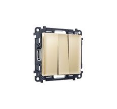 Выключатель трехклавишный Ambrella Volt ALFA QUANT MA605010_AMB