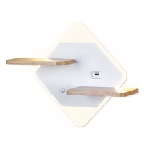 Настенный светильник Ambrella light с выключателем, USB портом и полкой Wall FW100_AMB