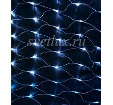 Светодиодная Сеть с Эффектом Бегущий Огонь 3 x 1 м Синяя 24В, 320 LED, Провод Прозрачный Силикон, IP65 ESN320-SH10-WB