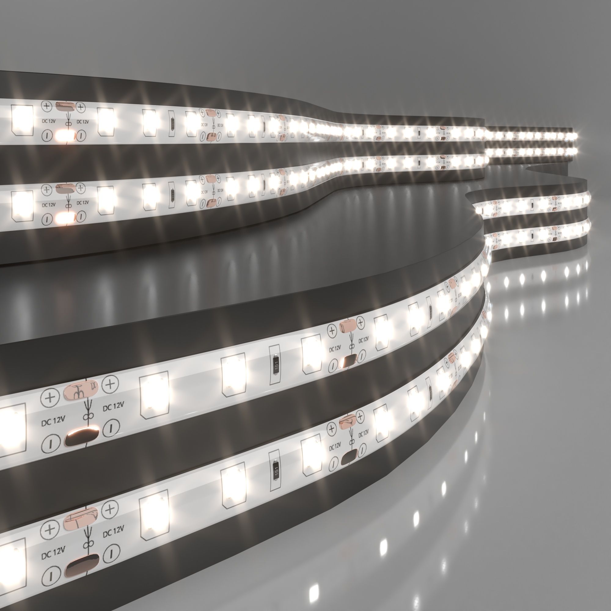 Лента светодиодная 12V 4,8W 60Led 2835 IP65 дневной белый, 5м a050577_ES