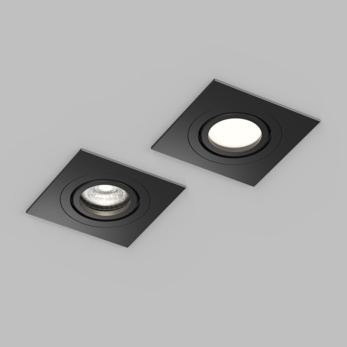 Точечный встраиваемый влагозащищенный светильник IP44 Denkirs DK2111-BK