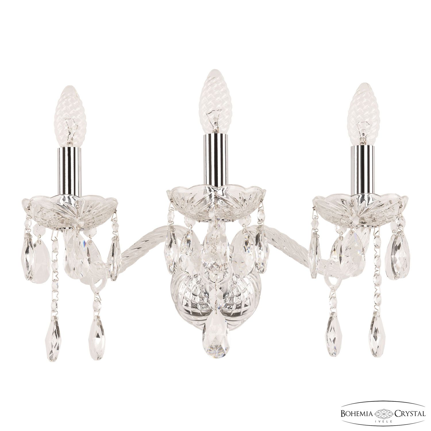 Бра Bohemia Ivele Crystal 107B/3/165 Ni_BI