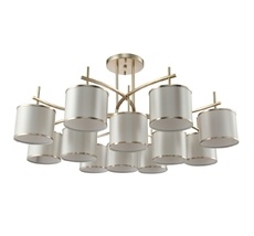 Потолочная люстра Crystallux SERGIO SERGIO PL8+4 GOLD_CR