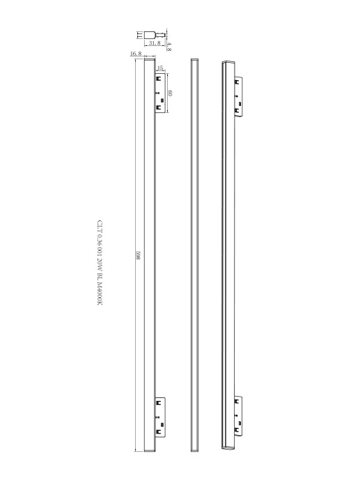 Светильник трековый магнитный Crystal Lux CLT 0.36 001 20W BL M4000K_CR