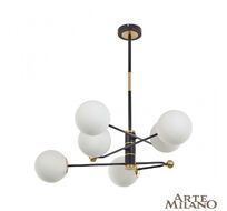Потолочная люстра Arte Milano Neapolis 272708/6 BK/GD
