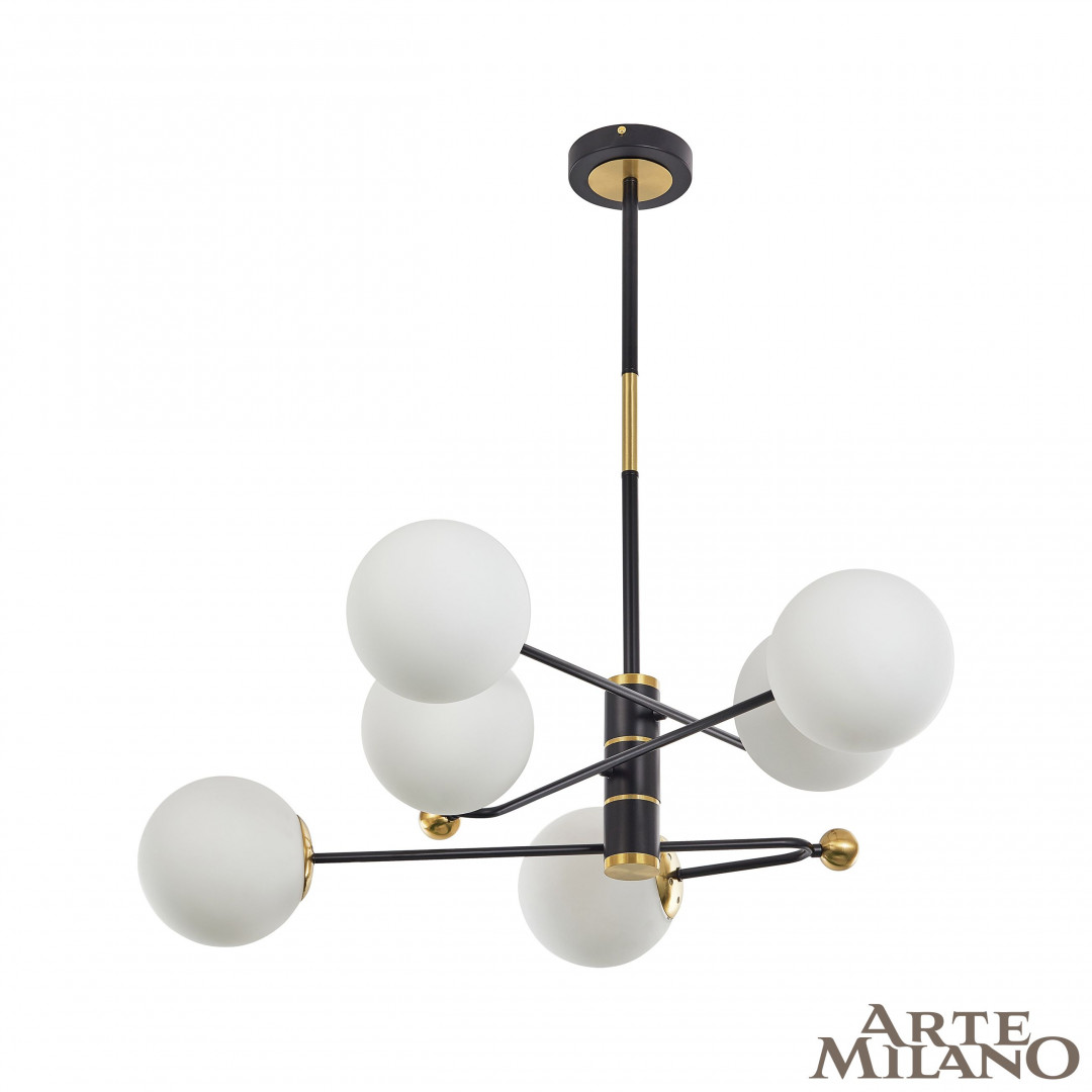 Потолочная люстра Arte Milano Neapolis 272708/6 BK/GD