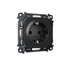 Розетка Ambrella Volt OMEGA с заземлением и шторками 2P+E 16A-250V QUANT MO807010_AMB