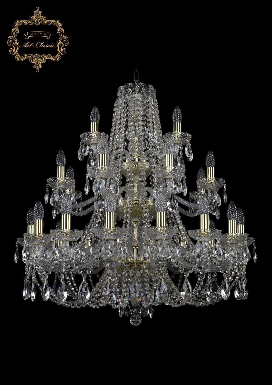 Хрустальная люстра Bohemia Art Classic 11.21.16+8+4.300.3d.Gd.Sp_BI