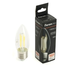 Лампа светодиодная филамент C35 свеча 8W 175-265V E27 4000К Feron 51242_FR