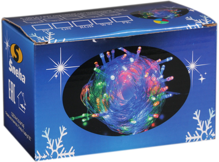 Гирлянда светодиодная с контроллером 10 м Sneha A-001A LED WT_SN