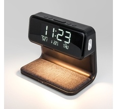 Настольная лампа Eurosvet Светодиодная с беспроводной зарядкой и будильником Smith a054133_EU