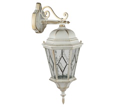 Настенный светильник с белой арматурой фонарь уличный IP44 Oasis Light 91402M 02 Gw cover ромб_OL