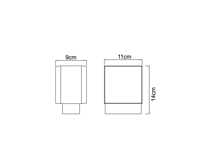 Уличный настенный светильник SLICE OSKARI 34173_GL