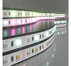 Лента светодиодная 24V 14,4W 60Led 5050+5050 IP20 MIX RGB/холодный белый, 5м a053731_ES