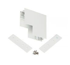 Коннектор соединитель угловой для накладного шинопровода 48V MyFar MT0201-CLW-W