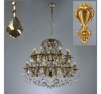 Хрустальная люстра Ambiente Ambient 2118/12+12 AB Honey Leaf_BZ