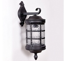 Настенный светильник с черной арматурой уличный фонарь IP44 Bl Oasis Light 81202 Bl_OL