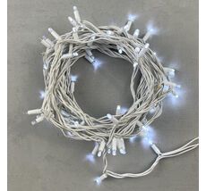 Гирлянда LTC Нить 10м Белая с Мерцанием Белого Диода 220В, 75 LED LL75BLW-8-2W
