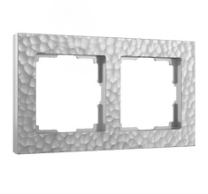 Рамка на 2 поста (серебряный) Hummer a052516_WR