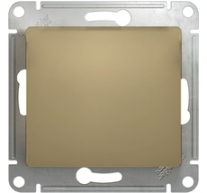 Выключатель встраиваемый одноклавишный (титан) Systeme Electric GSL000415