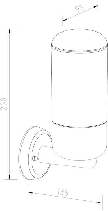 Уличный настенный светильник Escada 30005W/01_ESC