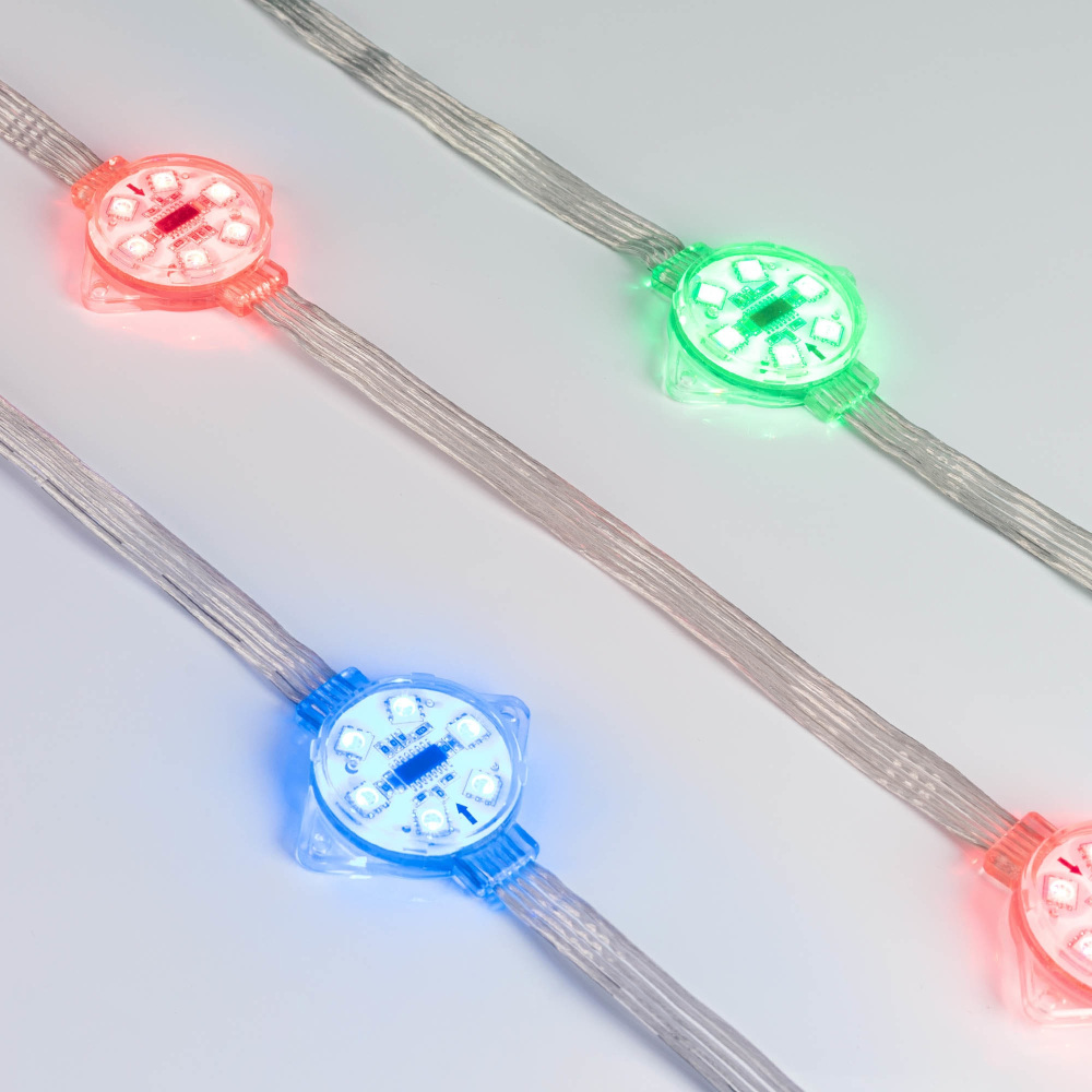 Модуль управляемый VISOR-DMX-5060-6-24V RGB 120deg (D40x12mm, 1.5W, IP68) ( Arlight 029188_ARL