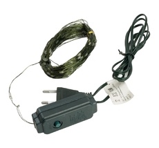 Светодиодная гирлянда линейная Роса (на проволоке) мультиколор c питанием от сети 220V 20м Feron 51444_FR