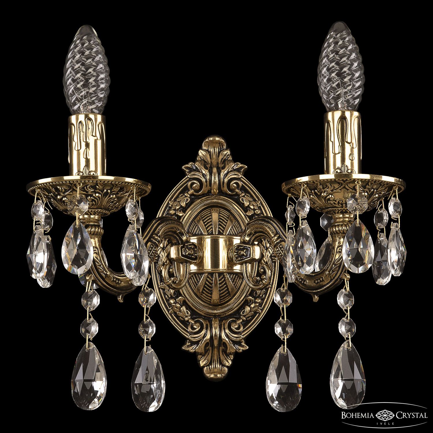 

Бра Bohemia Ivele Crystal 7025B1/2/125 A GB, 7025B1/2/125 A GB