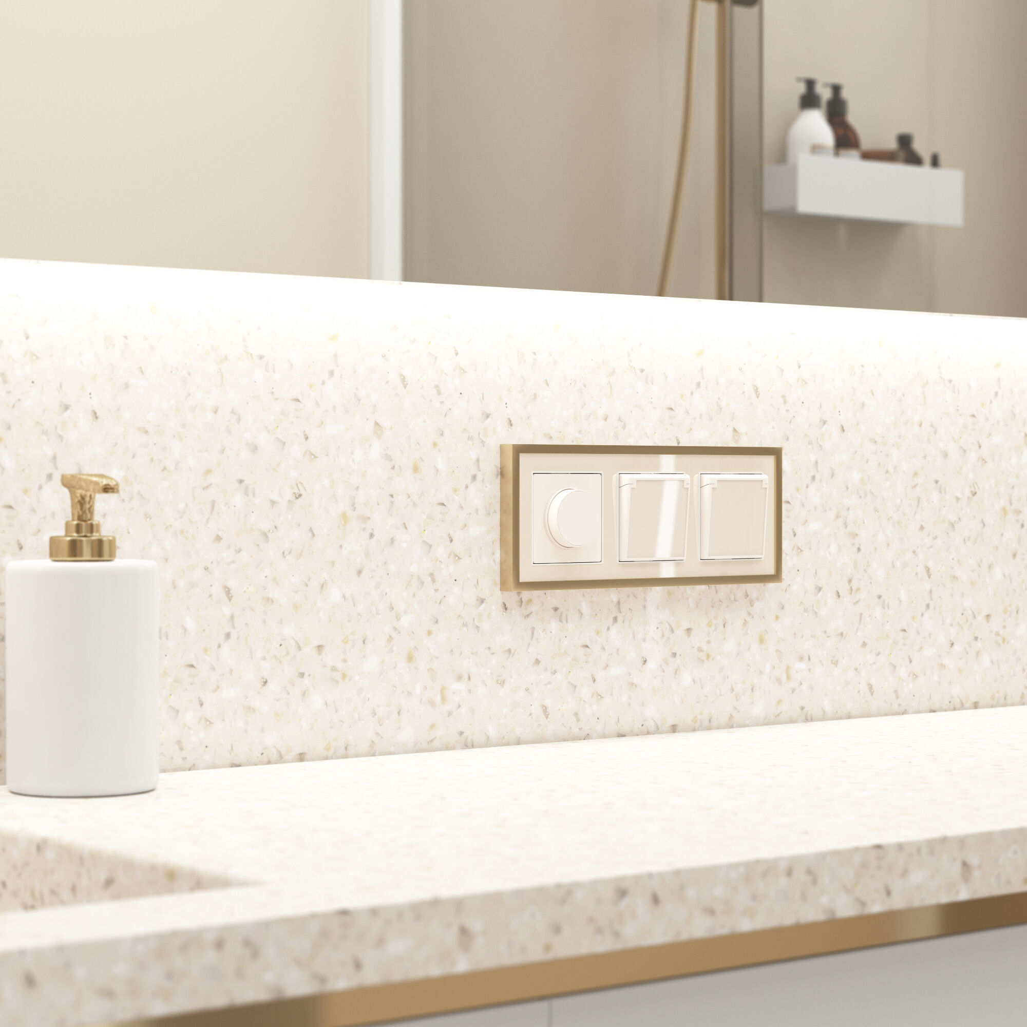 Розетка влагозащ. с зазем. с защит. крышкой и шторками Werkel a064062_WR