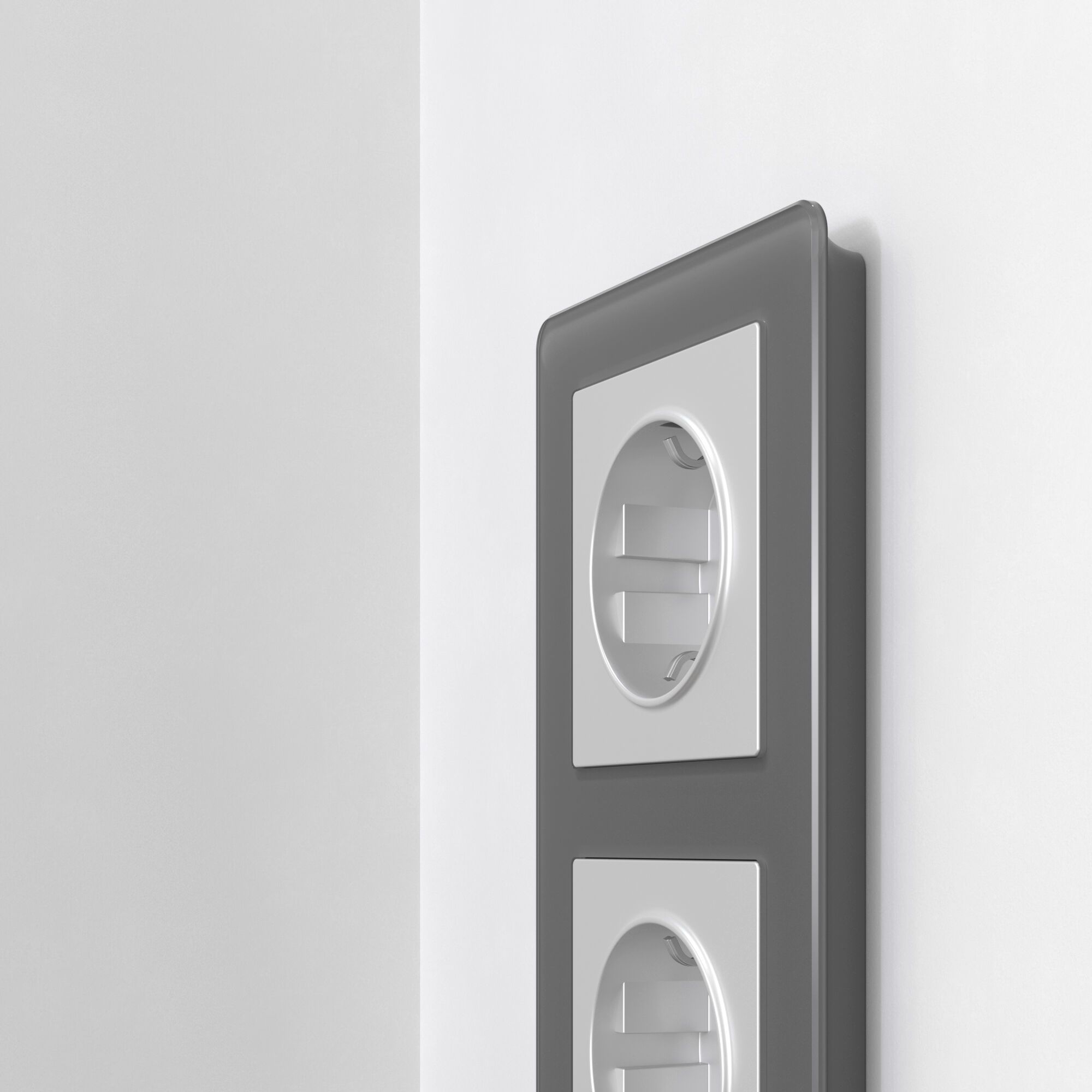 Рамка из акрила на 2 поста Acrylic графит Werkel a059321_WR