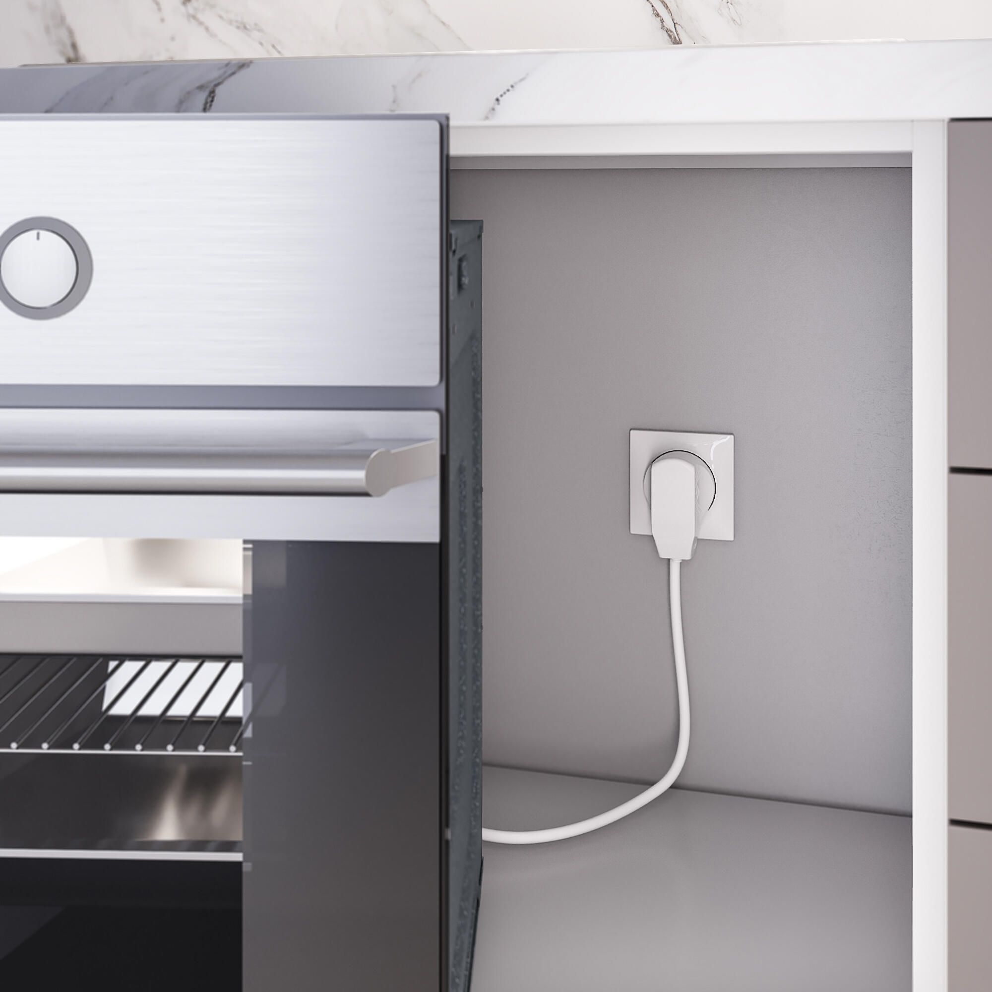 Розетка с вилкой для электроплиты 32А 250В (белый) Werkel a053500_WR