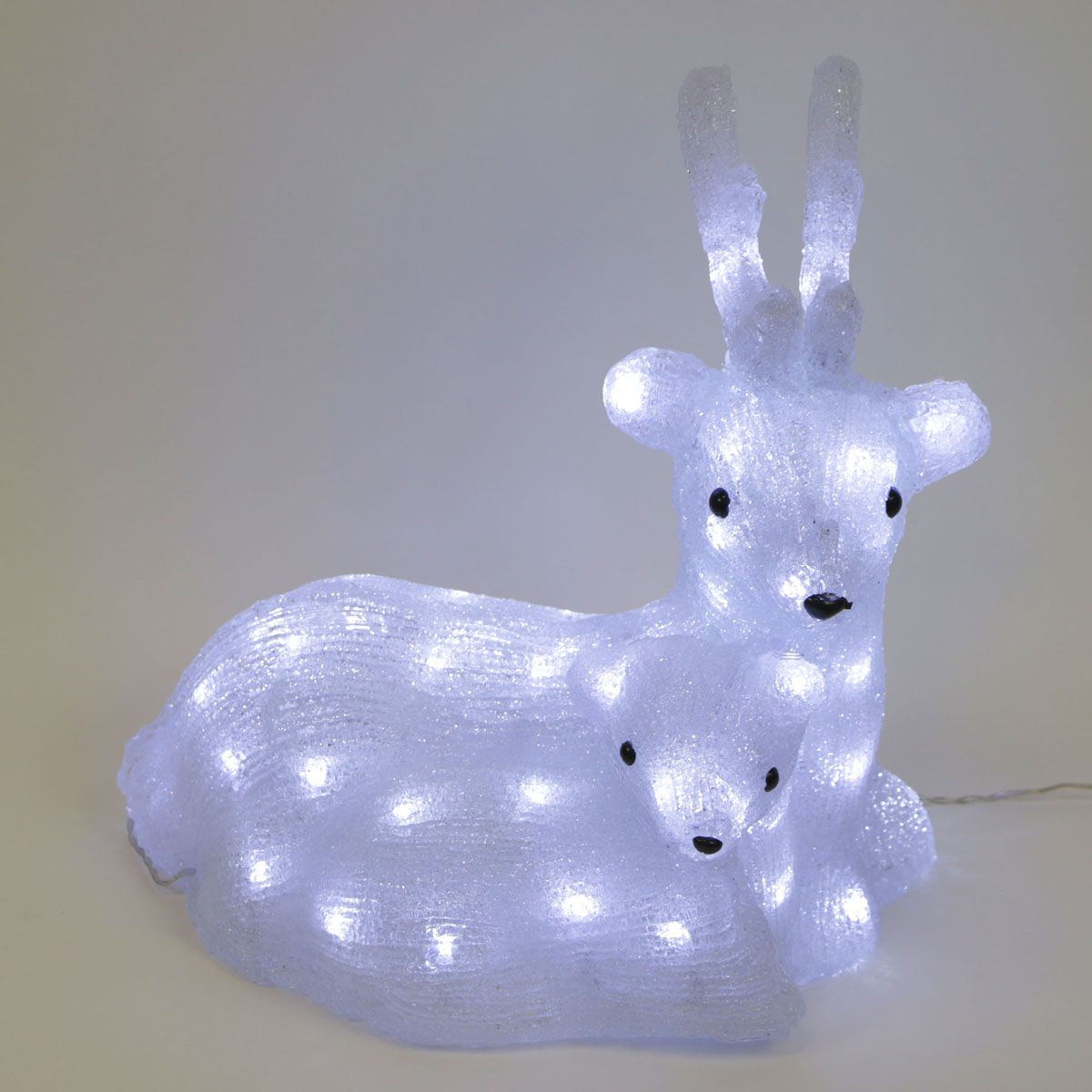 

Светодиодный Олень с Олененком 34см Белый 24В, 60 LED, IP54 14-085, 14-085