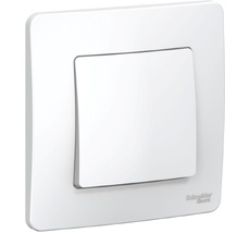 Выключатель встраиваемый одноклавишный (белый) Systeme Electric BLNVS010101