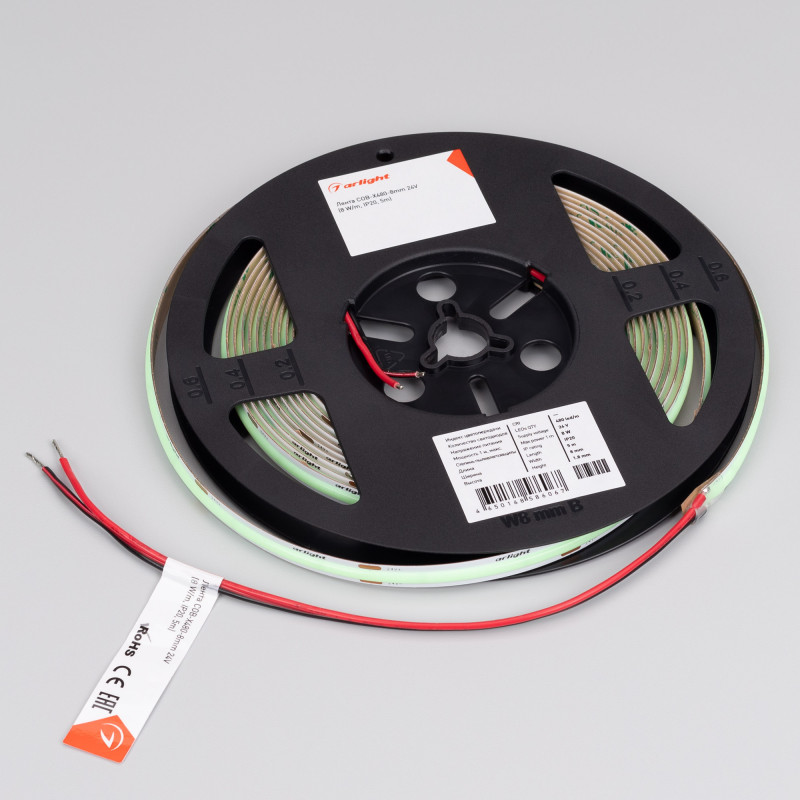 Светодиодная лента Arlight 24V Aquamarine 8 W/m, IP20, 5m 047735_ARL