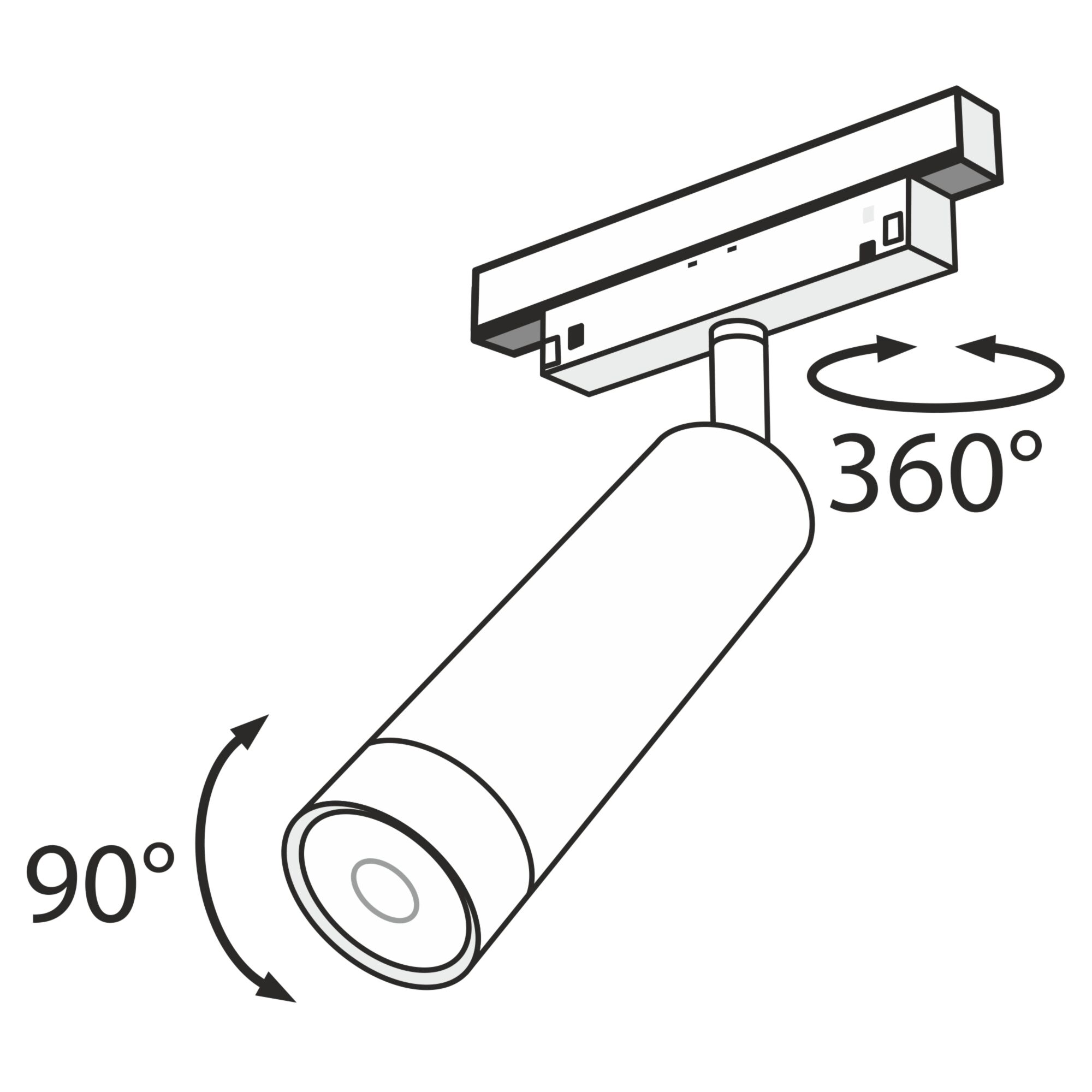 Трековый светильник Maytoni Track lamps TR019-2-7W3K-B_MY