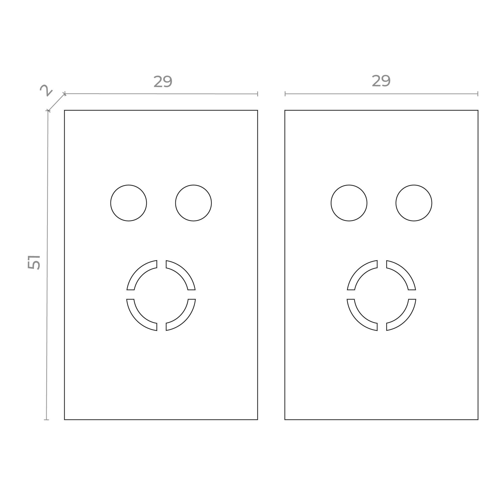 Торцевая заглушка (2 шт) ST Luce SKYFLAT ST068.509.13