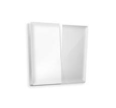 Лицевая панель для 2-клавишных выключателей QUANT Ambrella Volt ALFA AP1030_AMB