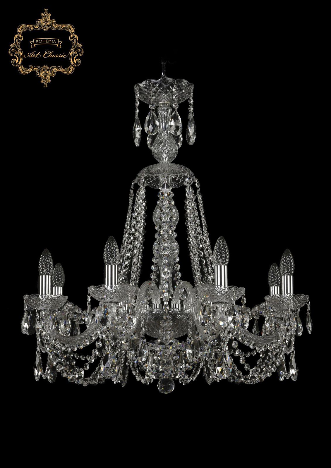 

Хрустальная люстра Bohemia Art Classic 11.11.8.240.XL-74.Cr.Sp, 11.11.8.240.XL-74.Cr.Sp