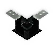 Коннектор угловой для встраиваемого шинопровода Ambrella Light Magnetic GL1040_AMB