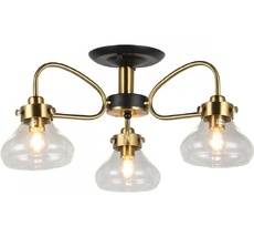 Потолочная люстра на штанге Imex MD.73963-3-S-BK+BR_IM