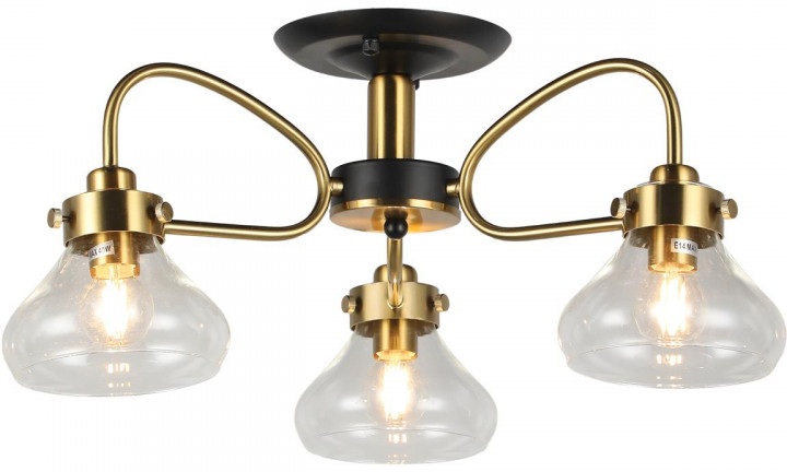 Потолочная люстра на штанге Imex MD.73963-3-S-BK+BR_IM