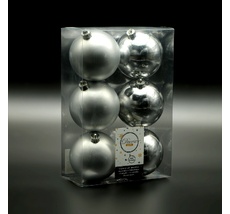 Набор Елочных Шаров 6 шт Серебрянные, 8 LTC 9022051