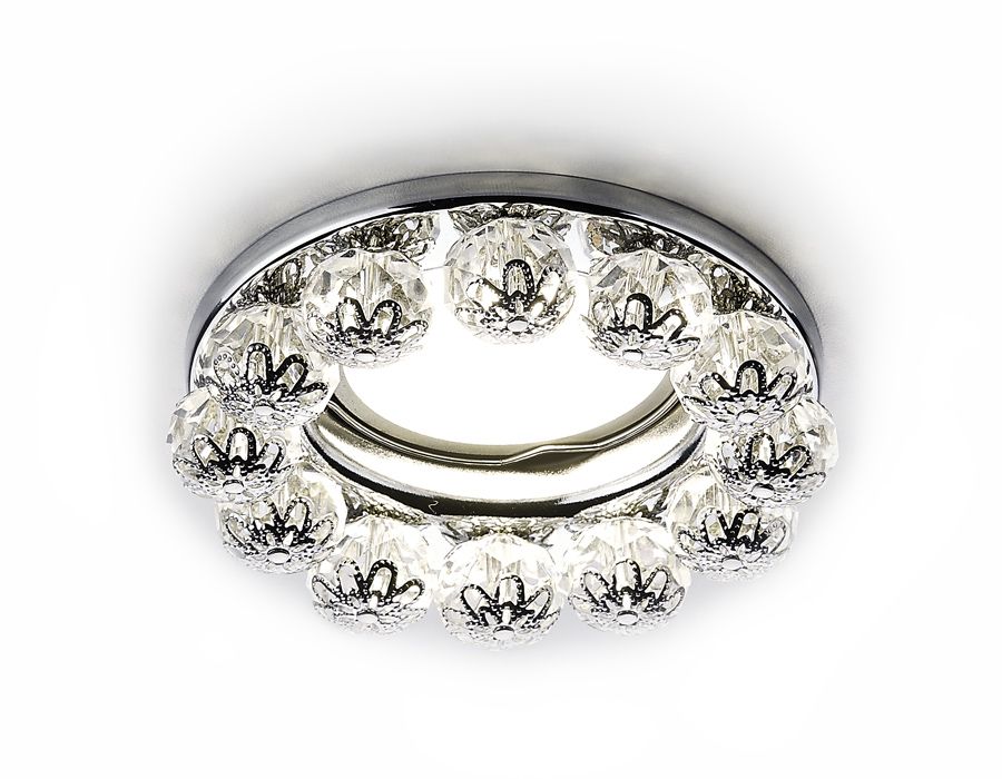 Встраиваемый светильник Ambrella light Crystal K203 CL/CH_AMB
