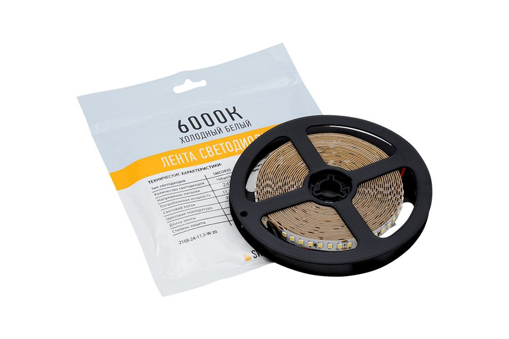 Лента светодиодная 1м. 17,3W 6000K - 6500K SWG2P SWG2P168-24-17.3-W-20 00-00003489_SW
