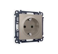 Розетка Ambrella Volt ALFA с заземлением на винтовых зажимах 2P+E 16A-250V QUANT MA366010_AMB